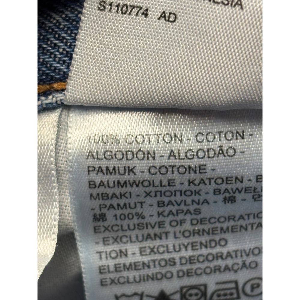 Levis Premium 501 Original Fit Jeans Womens W28 L30 Medium Wash Blue - Picture 4 of 14